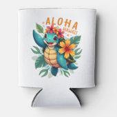 Aloha Hawaii Sea Turtle Girl Women (Hawaiisch-Shir Dosenkühler (Vorderseite)