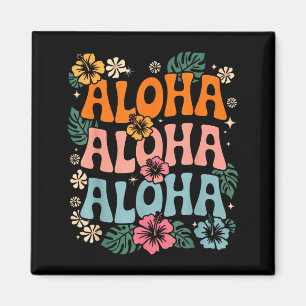 Aloha Hawaii Strand Hawaiianische Insel Blumen Lua Magnet