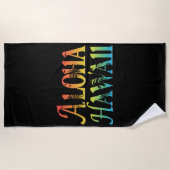 Aloha Hawaii Strandtuch (Vorderseite)