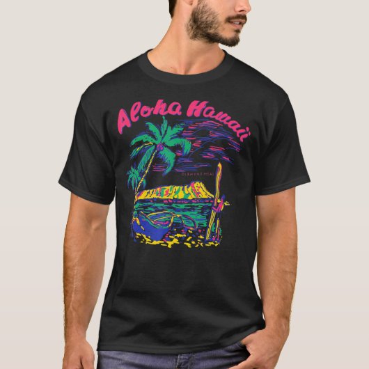 Aloha Hawaii Summer Beach Vibes for Mens Womens T-Shirt (Vorderseite)