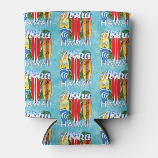 Aloha Hawaii Summer Surfboards Dosenkühler (Vorderseite)