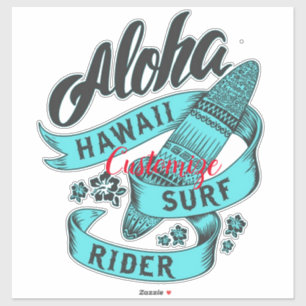 Aloha Hawaii Surf Rider Thunder_Cove Aufkleber