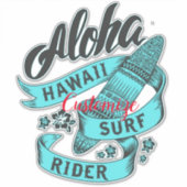 Aloha Hawaii Surf Rider Thunder_Cove Aufkleber (Vorderseite)
