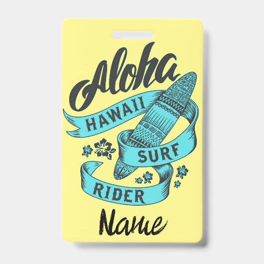 Aloha Hawaii Surf Rider Thunder_Cove Ausweis (Vorderseite)