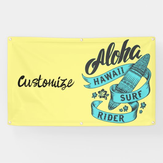 Aloha Hawaii Surf Rider Thunder_Cove Banner (Horizontal)