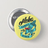 Aloha Hawaii Surf Rider Thunder_Cove Button (Vorne & Hinten)
