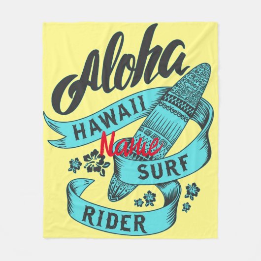 Aloha Hawaii Surf Rider Thunder_Cove Fleecedecke (Vorderseite)