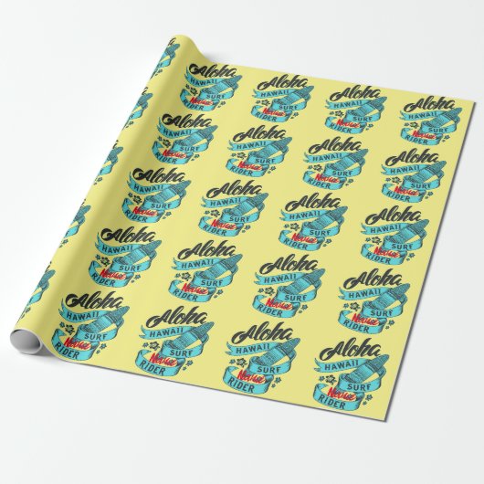 Aloha Hawaii Surf Rider Thunder_Cove Geschenkpapier (Ungerollt)