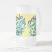 Aloha Hawaii Surf Rider Thunder_Cove Mattglas Bierglas (VorderseiteRechts)