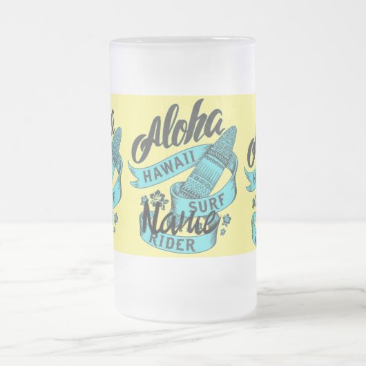Aloha Hawaii Surf Rider Thunder_Cove Mattglas Bierglas (Mittel)