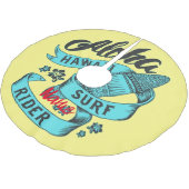 Aloha Hawaii Surf Rider Thunder_Cove Polyester Weihnachtsbaumdecke (Schrägansicht)