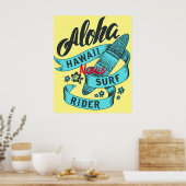 Aloha Hawaii Surf Rider Thunder_Cove Poster (Küche)