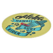Aloha Hawaii Surf Rider Thunder_Cove Schneidebrett (Ecke)