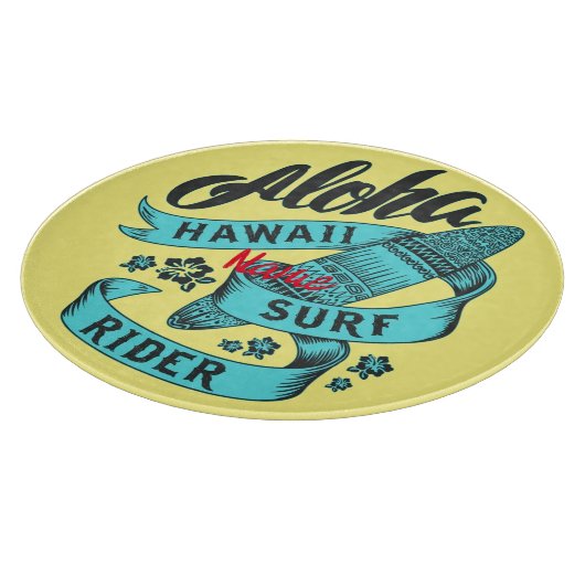 Aloha Hawaii Surf Rider Thunder_Cove Schneidebrett (Ecke)