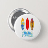 Aloha Hawaii Surfboards Button (Vorne & Hinten)