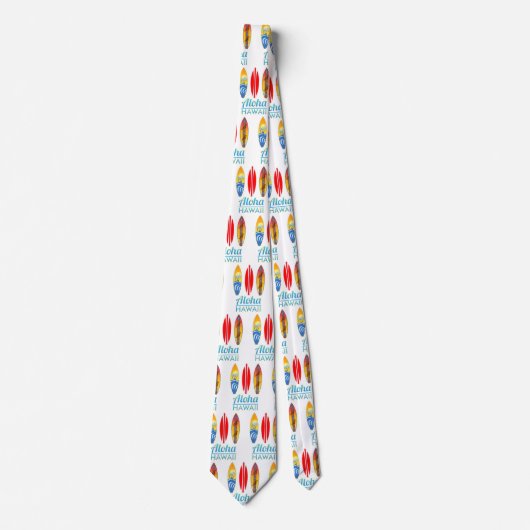 Aloha Hawaii Surfboards Krawatte (Vorderseite)