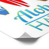 Aloha Hawaii Surfboards Poster (Ecke)