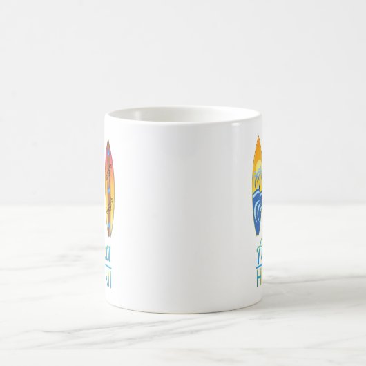 Aloha Hawaii-Surfbretter Kaffeetasse (Mittel)