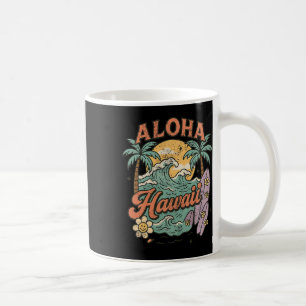 Aloha Hawaii Surfdessign Tropischer Sommer Kaffeetasse