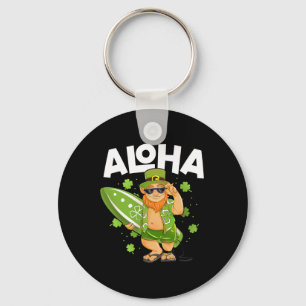 Aloha Hawaii Surfen Leprechaun St Patricks Day Ha Schlüsselanhänger