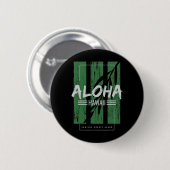 Aloha Hawaii Surfen Sunset Beach Button (Vorne & Hinten)