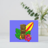 Aloha Hawaii Surfer Postkarte (Stehend Vorderseite)