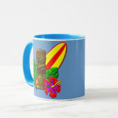 Aloha Hawaii-Surfer Tasse (Vorderseite Links)