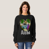 Aloha Hawaii Surfing Retro Sunset 25 Sweatshirt (Vorne ganz)