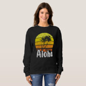 Aloha Hawaii Surfing Retro Sunset 2 Sweatshirt (Vorne ganz)
