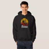 Aloha Hawaii Surfing Retro Sunset 53 Hoodie (Vorne ganz)