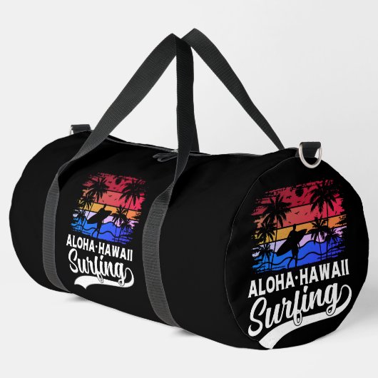 Aloha Hawaii Surfing Vibes Duffle Bag (Linke Ecke)