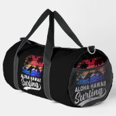 Aloha Hawaii Surfing Vibes Duffle Bag (Rechte Ecke)