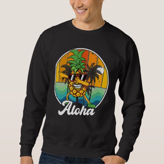 Aloha Hawaii T-Shirt Hawaiian Kids Boy Men Dabbing Sweatshirt (Vorderseite)