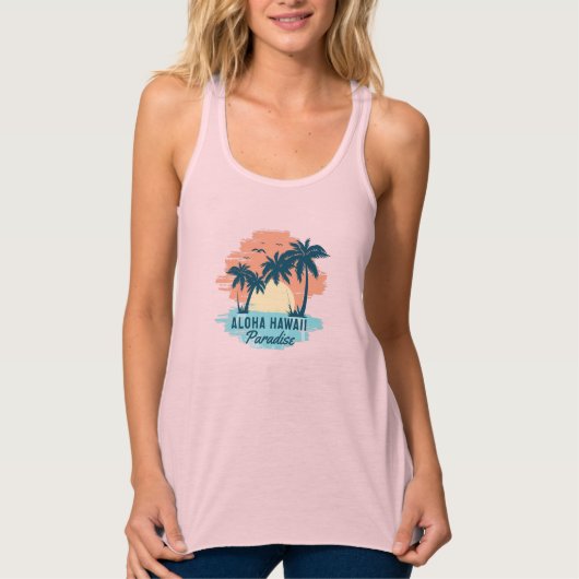 Aloha Hawaii Tank Top (Vorderseite)