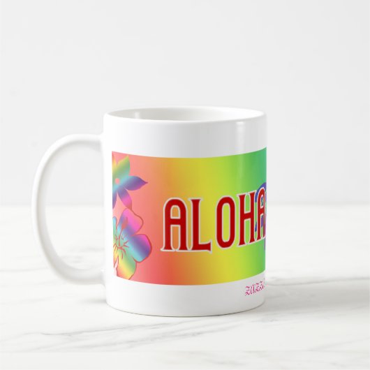 Aloha Hawaii-Tasse Kaffeetasse (Links)