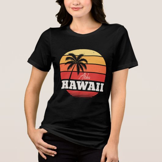 Aloha Hawaii Tri-Blend Shirt (Vorderseite)