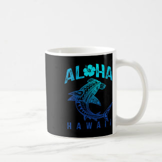 Aloha Hawaii Tril Shark Polynesian Hawaiian Beach Kaffeetasse