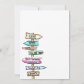 Aloha Hawaii Tropical Beach Graduation Party Einladung (Rückseite)