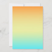 Aloha Hawaii Tropical Floral Flamingo Baby Dusche Einladung (Rückseite)