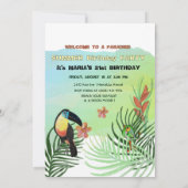 Aloha Hawaii Tropical Paradise Einladung (Rückseite)