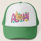 Aloha Hawaii Trucker Hat Truckerkappe (Vorderseite)
