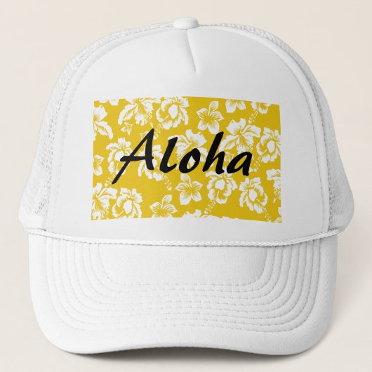Aloha Hawaii Truckerkappe (Vorderseite)