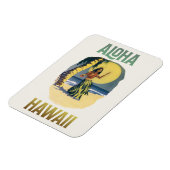 Aloha Hawaii Vintag Hula Girl Magnet (Linke Seite)