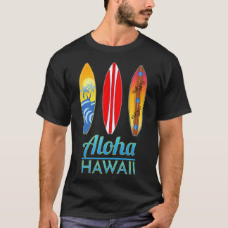 Aloha Hawaii Vintag Retro Surfboards Surfing765 T-Shirt