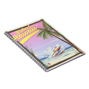 Aloha! Hawaii Vintage Reiseposter Notizblock