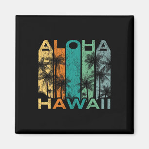 Aloha Hawaii Vintage-Surfbrett Magnet