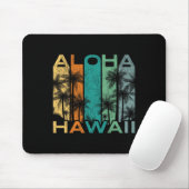 Aloha Hawaii Vintage-Surfbrett  Mousepad (Mit Mouse)