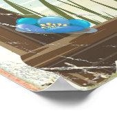 Aloha! Hawaii Vintages Reiseplakat Poster (Ecke)