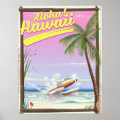 Aloha! Hawaii Vintages Reiseplakat Poster (Vorne)