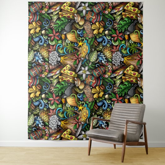 Aloha Hawaii Wandteppich (Beispiel)